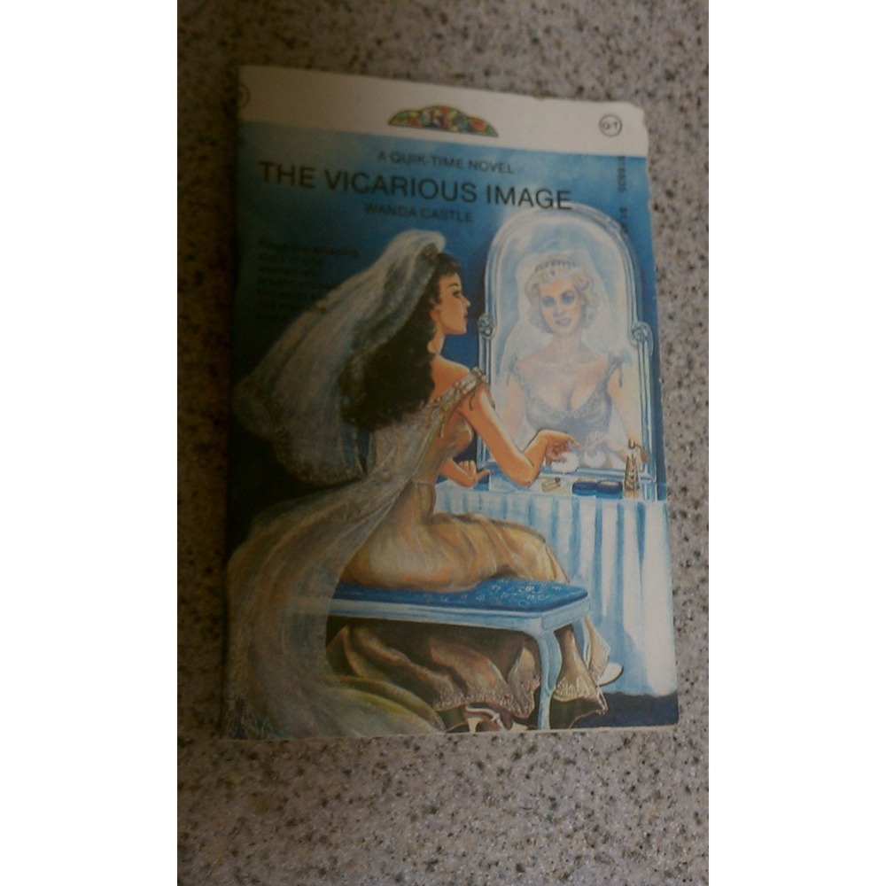 Vintage mini book The Vicarious Image by Wanda Castle, Quik Time Novel, Rare